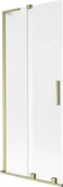 Parawany nawannowe - Mexen Velar L parawan nawannowy 2-skrzydłowy rozsuwany 80 x 150 cm, szron, złoty szczotkowany - 896-080-003-31-55 - miniaturka - grafika 1