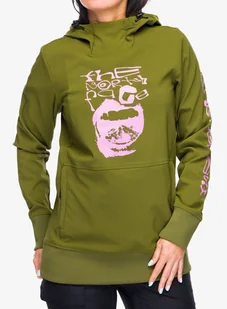 Bluza z kapturem damska The North Face Tekno Pullover Hoodie - forest olive - Bluzy sportowe damskie - miniaturka - grafika 1