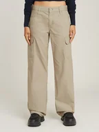 Spodnie damskie - G-Star Bojówki "Judee" w kolorze beżowym - miniaturka - grafika 1