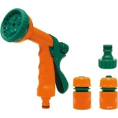 Inne akcesoria do nawadniania - FLO Zestaw 1/2 złączki z pistoletem zraszającym wielofunkcyjnym 89208 - miniaturka - grafika 1