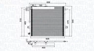 Akcesoria do klimatyzacji i ogrzewania - Skraplacz, klimatyzacja Magneti Marelli 350203947000 - miniaturka - grafika 1