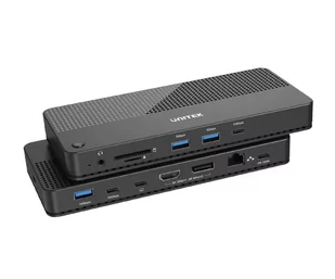 Unitek USB-C - HDMI DisplayPort USB RJ-45 SD microSD Audio PD 100W - Huby USB - miniaturka - grafika 3