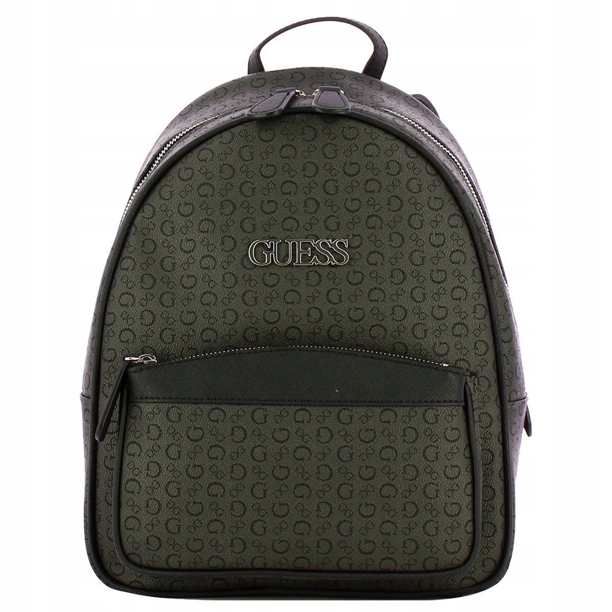 GUESS Plecak Czarny Damski Logo Wzór Elegancki Na Co Dzień Miejski