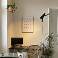 Lampy ścienne - Dyberg Larsen Noa kinkiet z przegubem, czarny - miniaturka - grafika 1