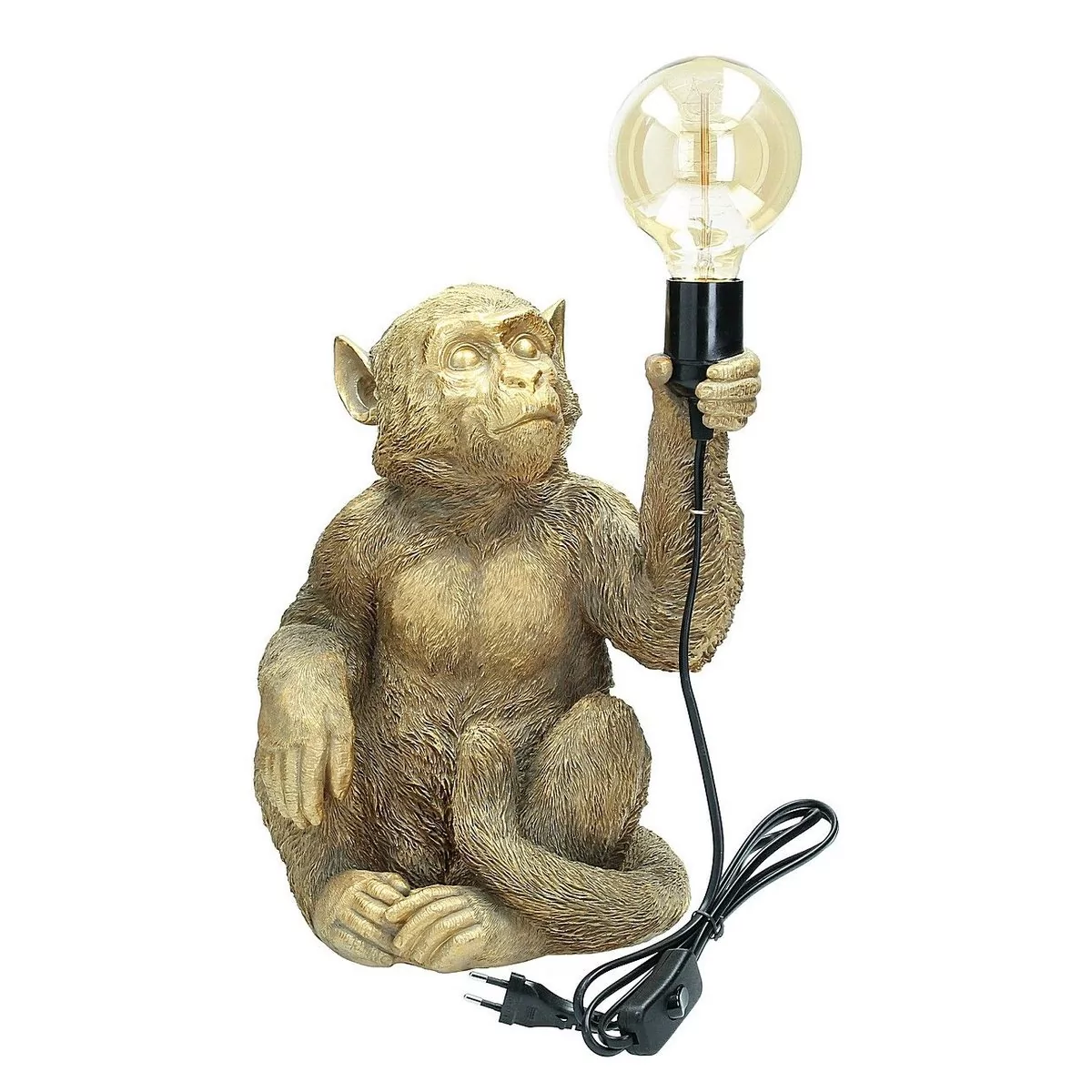 Dekoria Lampa stołowa Gold Monkey 36cm 25,5 x 23,5 x 36 cm 813-938