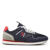 Sneakersy męskie - Sneakersy U.S. Polo Assn. Nobil NOBIL004C Niebieski - miniaturka - grafika 1