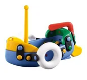 Zabawki konstrukcyjne - MIC-O-MIC Mic-o-Mic, Wesoły konstruktor, Łódeczka do składania, klocki konstrukcyjne - miniaturka - grafika 1