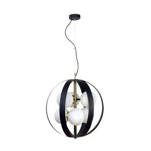 Ozdobna, czarno-złota lampa wisząca do salonu ZM 1138 z serii NELA - Lampy sufitowe - miniaturka - grafika 1