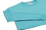 Bluzy damskie - Libbi Damska bluza z długim rękawem ze 100% poliestru, z okrągłym dekoltem, turkusowa, rozmiar S, turkusowy, S - miniaturka - grafika 1