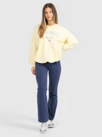 Legginsy - 4F Spodnie dresowe z rozszerzanymi nogawkami damskie - granatowe XS - miniaturka - grafika 1