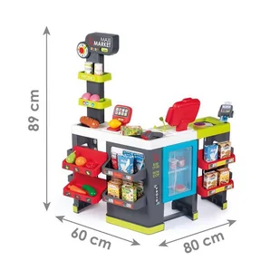 Smoby Maxi Market z wózkiem 50 akcesoriów 350235 - Zabawy w naśladowanie dorosłych - miniaturka - grafika 5