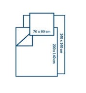 Akcesoria medyczne - VELO Pościel medyczna jednorazowa VELO komplet niejałowy 3cz niebieski 200/240cm x 160cm) TOW018657 - miniaturka - grafika 1