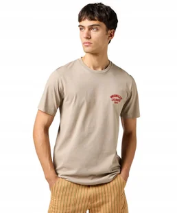 T-shirt Wrangler SMALL LOGO TEE 112362815 Timberwolf M - Koszulki męskie - miniaturka - grafika 1