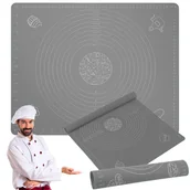 Pozostałe akcesoria kuchenne - Stolnica silikonowa Artnico 50x40 cm szara - miniaturka - grafika 1