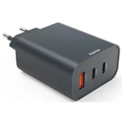 Ładowarki do telefonów - Ładowarka sieciowa HAMA Ecosential 65W PD Antracyt - miniaturka - grafika 1