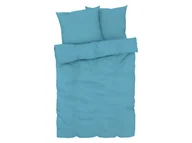 Pościel - LIVARNO home Pościel satynowa z mikrofibry, 220 x 200 cm (Niebieski) - miniaturka - grafika 1
