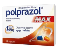 Układ pokarmowy - Polpharma Polprazol Max 14 kapsułek 4881121 - miniaturka - grafika 1