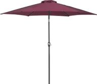 Parasole ogrodowe - Beliani Parasol ogrodowy 270 cm burgundowy VARESE 85657 - miniaturka - grafika 1