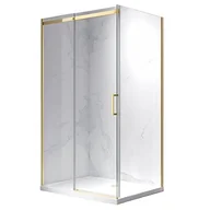 Kabiny prysznicowe - Hydrosan Złota kabina prysznicowa prostokątna 130x80 szkło 8 mm ZES-KZ22D-GL-130X90 - miniaturka - grafika 1