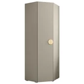 Szafy - Szafa narożna uchylna ubraniowa Inova 4 kaszmir + u. złoty Abiks Meble - miniaturka - grafika 1