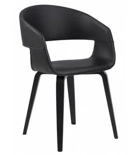 Krzesło Supernova czarne eko skóra - Krzesła - miniaturka - grafika 1