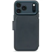 Etui i futerały do telefonów - Etui DECODED Leather Detachable Wallet MagSafe do Apple iPhone 17 Pro Max Granatowy - miniaturka - grafika 1