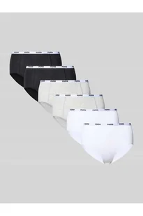 Slipy z detalem z logo w zestawie 6 szt. - Puma - Majtki damskie - miniaturka - grafika 1