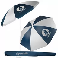 Parasole ogrodowe - Parasol plażowy łamany z filtrem UPF50+ Captain Mike 160cm - miniaturka - grafika 1