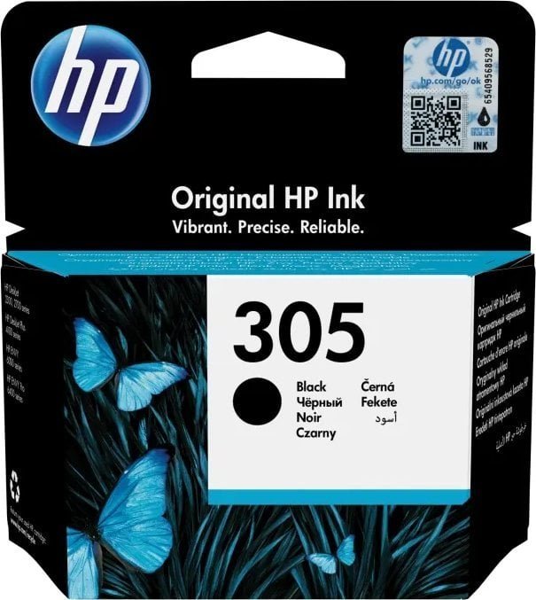 Tusz HP Hewlett Packard HP HP 305 Juodas Ink Cartridge, 120 pages, for HP DeskJet 2300, 2710, 2720, Plus 4100