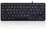 Klawiatury - Perixx PERIBOARD-332B DE-Layout, Mini keyboard, USB wired, backlight, black 57155F - miniaturka - grafika 1