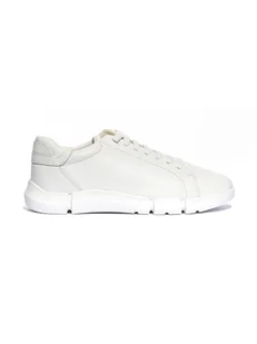 Geox Skórzane sneakersy "Adacter" w kolorze kremowym - Trampki męskie - miniaturka - grafika 1