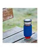 Akcesoria i części AGD - Emsa Tea Mug thermal tea mug 0.4 liters blue/transparent, glass, screw cap - miniaturka - grafika 1