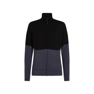 Bluza męska Icebreaker Merino 400 RealFleece Descender LS Z Black/Graphite/Cb L - Bluzy męskie - miniaturka - grafika 1