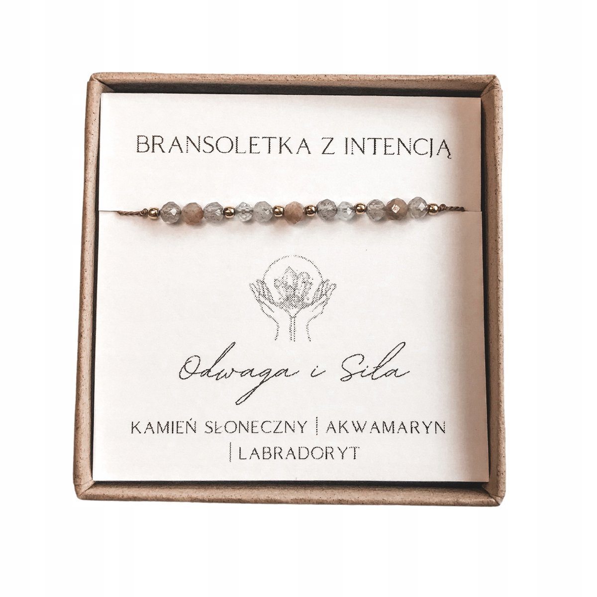 Bransoletka z Intencją Odwaga i Siła, amulet talizman dla kobiety