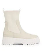 Botki damskie - Tommy Hilfiger Sztyblety Feminine Seasonal FW0FW07226 Beżowy - miniaturka - grafika 1