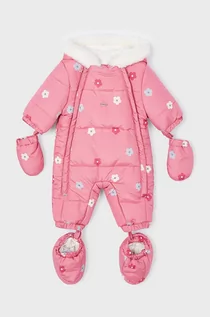 Kombinezony dla dzieci - Mayoral Newborn kombinezon niemowlęcy kolor różowy - grafika 1