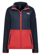 Kurtki damskie - Geographical Norway Kurtka polarowa "Touki" w kolorze granatowo-czerwonym - miniaturka - grafika 1