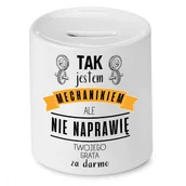 Skarbonki - Skarbonka Dla Mima na Urodziny na Prezent z Nadrukiem ze Zdjęciem + Opakowanie na prezent (wzór 04) - miniaturka - grafika 1