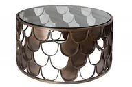 Ławy i stoliki kawowe - Invicta Stolik kawowy Abstract Fischschuppen Design 60cm Invicta 40110 - miniaturka - grafika 1