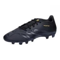 Piłka nożna - adidas Unisex Predator24 Club Buty piłkarskie, elastyczne, twarde buty do gry w ziemię, Rdzeń, czarny, węglowy, złoty, spotykany, 38 EU - miniaturka - grafika 1