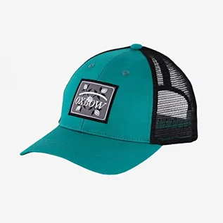 Czapki damskie - OXBOW P0KEPY Czapka Trucker Logo Korporate Tropikalna zieleń - grafika 1