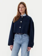 Marynarki i żakiety damskie - Tommy Hilfiger Marynarka WW0WW46519 Granatowy Relaxed Fit - miniaturka - grafika 1