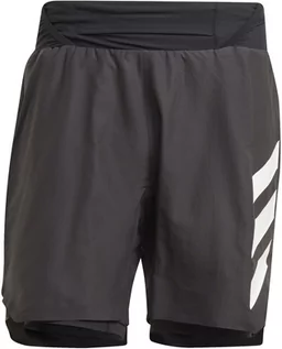 Spodnie sportowe damskie - Adidas TERREX TERREX Parley Agravic 2in1 Shorts Men, czarny/biały XS 2021 Legginsy do biegania GL1216-GLX66-XS - grafika 1