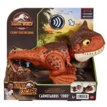 Fisher Price Jurassic World Karnotaur Toro Dino Gryz HBY84 456705 - Zabawki interaktywne dla dzieci - miniaturka - grafika 1