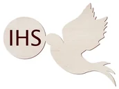 Pamiątka Pierwszej Komunii Świętej - PartyShow Drewniane scrapki gołąbek z hostią - 10 szt DD-SCR11 - miniaturka - grafika 1