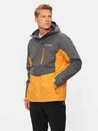 Odzież trekkingowa męska - Columbia Kurtka przeciwdeszczowa Pouring Adventure™ III 2117171 Szary Regular Fit - miniaturka - grafika 1