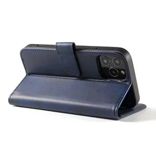 Magnet Case elegancki futerał etui pokrowiec z klapką i funkcją podstawki iPhone 12 Pro Max niebieski - Etui i futerały do telefonów - miniaturka - grafika 4