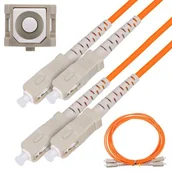 Kable miedziane - ExtraLink PATCHCORD SC/UPC-SC/UPC MM 50/125 DUPLEX 3.0MM 3M EX.3715 - miniaturka - grafika 1