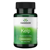 Suplementy naturalne - SWANSON Kelp 225 Mcg 10 T. Wpomaga Pracę Tarczycy - miniaturka - grafika 1