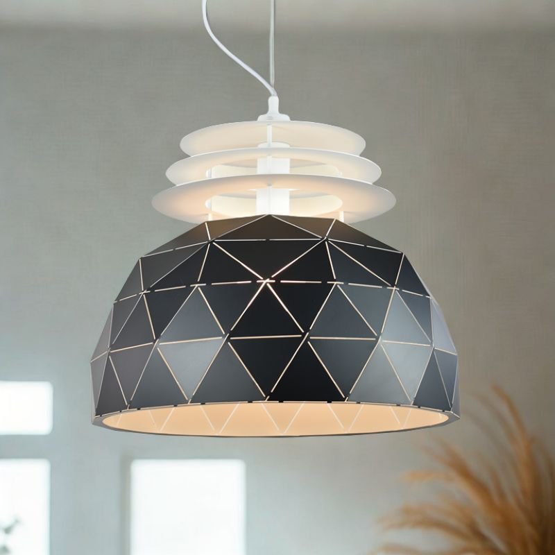 Lampa wisząca Mcodo Lampa Oslo XL czarna 40cm w skandynawskim stylu-Black Friday